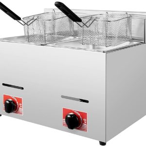 Double Tank Gas Deep Fryer