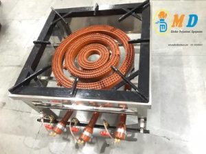 Stainless Steel Korean 3 Ring Burner Biryani stove