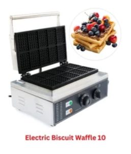 10 Slot Commercial Electric Biscuit Waffle Maker