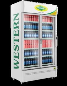 SRC 1005 GL Western Double Door Visi Cooler