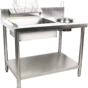 Breading Table With Jiggling Baskets
